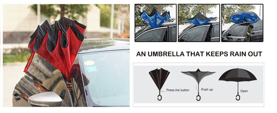 Leopard Parquet Inverted Umbrella