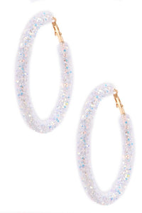 A Beautiful Day Sequin Hoop Earrings