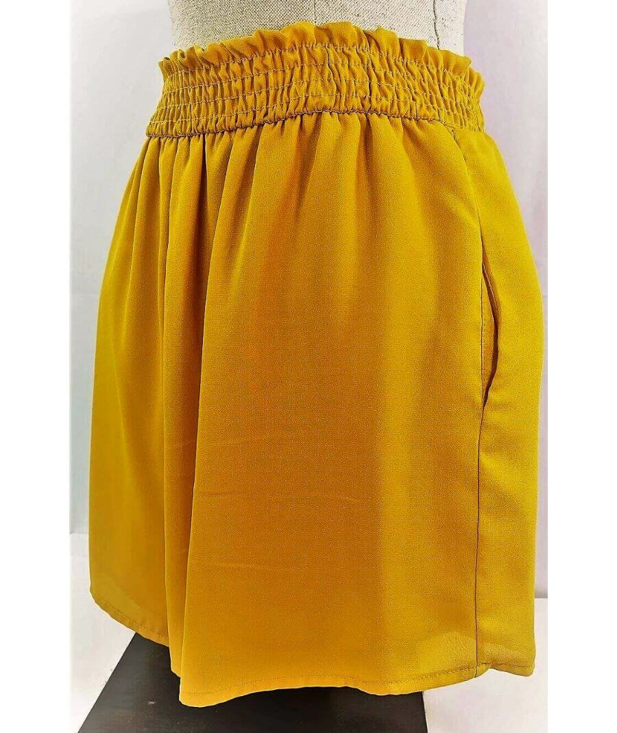 Flowy Smocked Waist Shorts Lined Shorts Gameday Jolie Vaughan Boutique