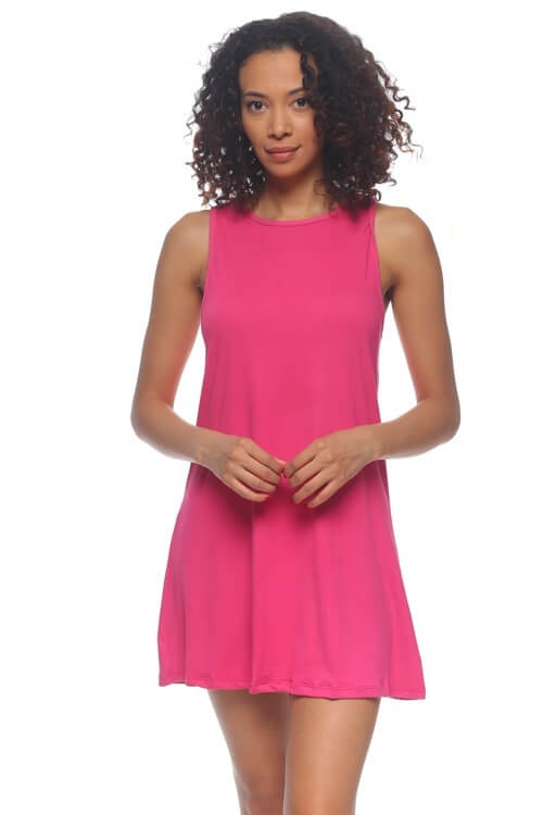 Hazel Swing Dress Women s Summer Dresses Small Hot Pink