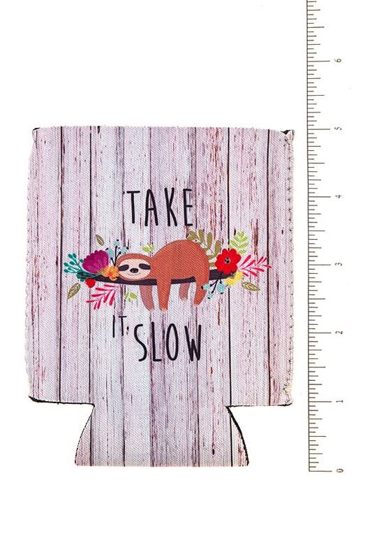 Sloth Koozie Jolie Vaughan | Online Clothing Boutique near Baton Rouge, LA koozies-sloth-beverage-can holder-womens-accessories-jolie j-jolie-boutique-womens drinkwear-womens koozies
