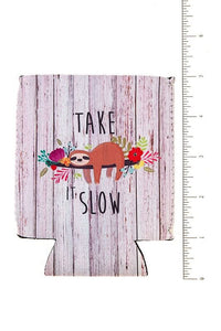Sloth Koozie Jolie Vaughan | Online Clothing Boutique near Baton Rouge, LA koozies-sloth-beverage-can holder-womens-accessories-jolie j-jolie-boutique-womens drinkwear-womens koozies