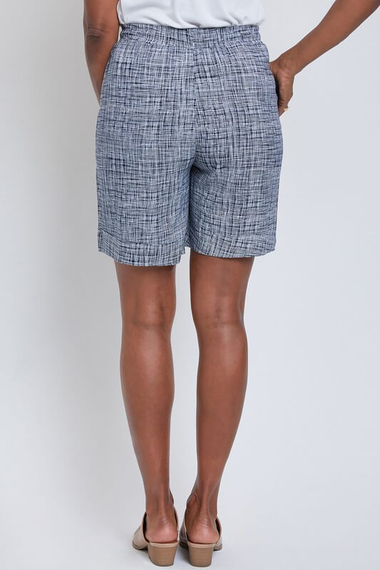 Navy White Drawstring Shorts Shorts for Older Women Jolie Vaughan Boutique