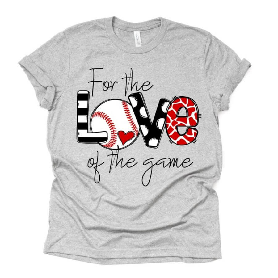 For the Love of the Game Baseball Graphic Tee – Jolie Vaughan