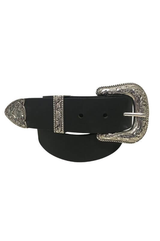 Western Cowgirl Belt with Silver Buckle Jolie Vaughan | Online Clothing Boutique near Baton Rouge, LA