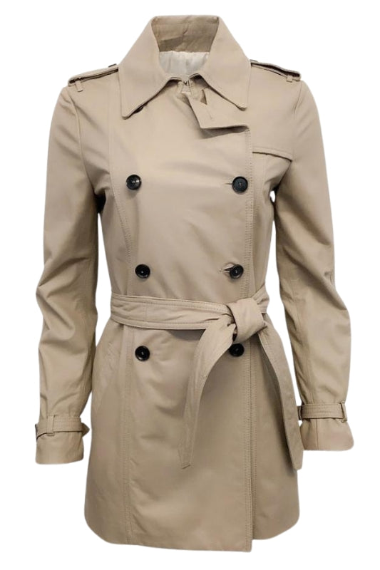 Alene Cotton Twill Double-Breasted Trench Coat