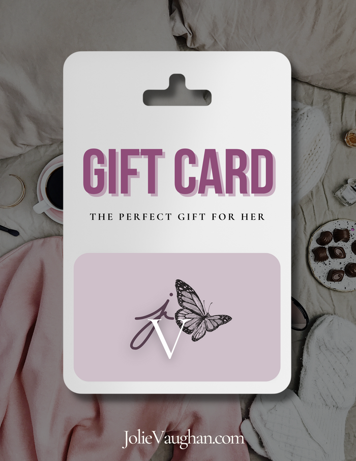 Gift Card to Jolie Vaughan Boutique, an online clothing store that specializes in stylish clothing and accessories for women over 40.