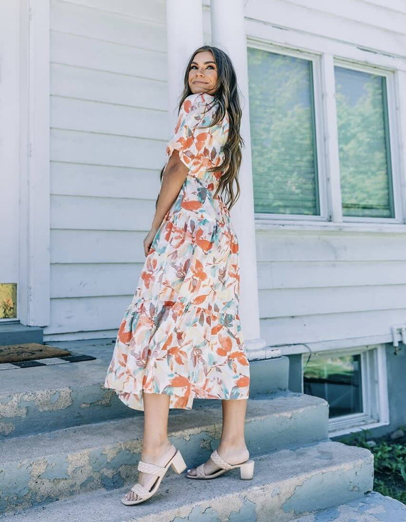 Watercolor Print Relaxed Short Sleeve Dress Jolie Vaughan Boutique Watercolor Print Relaxed Short Sleeve Dress Jolie Vaughan Boutique