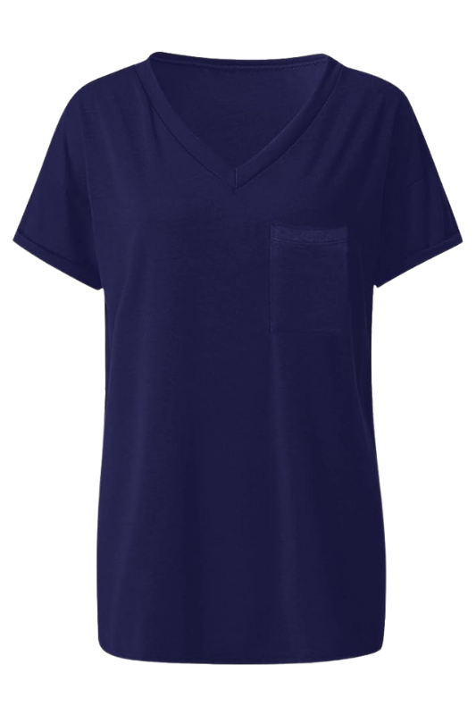 Everyday V-Neck Boyfriend Pocket Tee