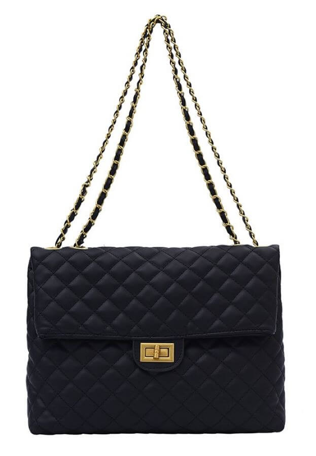 Chain quilted shoulder bag hotsell