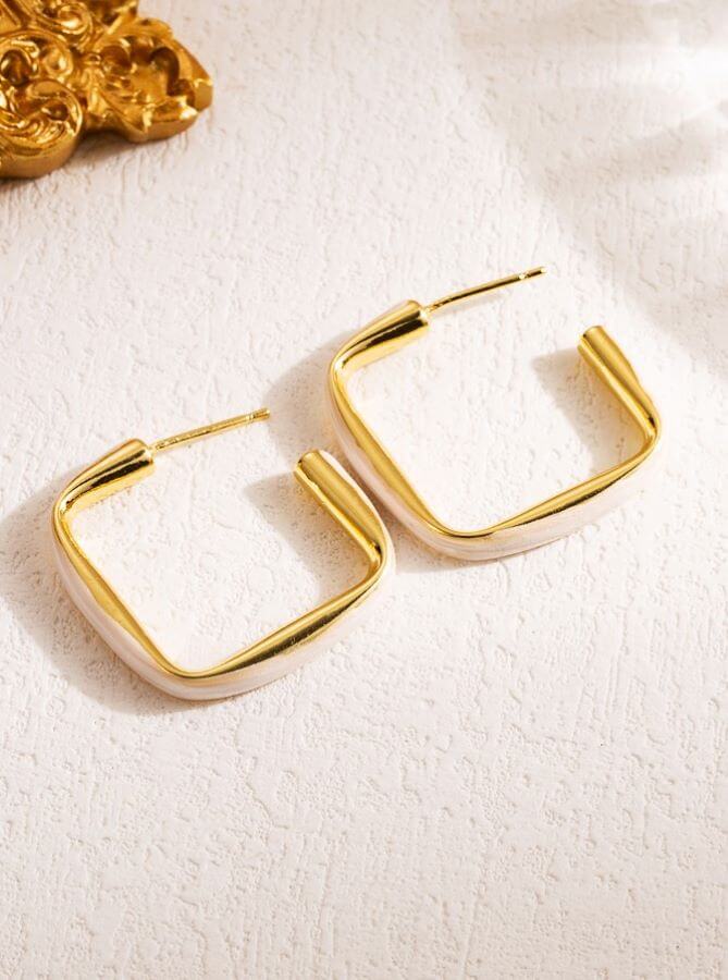 Genuine 18K Gold Plated Scarf Ring Jewerly Accesories/ Scarf Buckle, Color Enamel Scarf Ring, 3 Colors