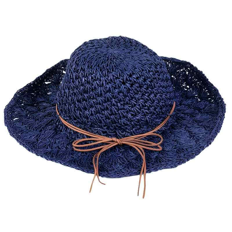 Foldable Raffia Straw Hat