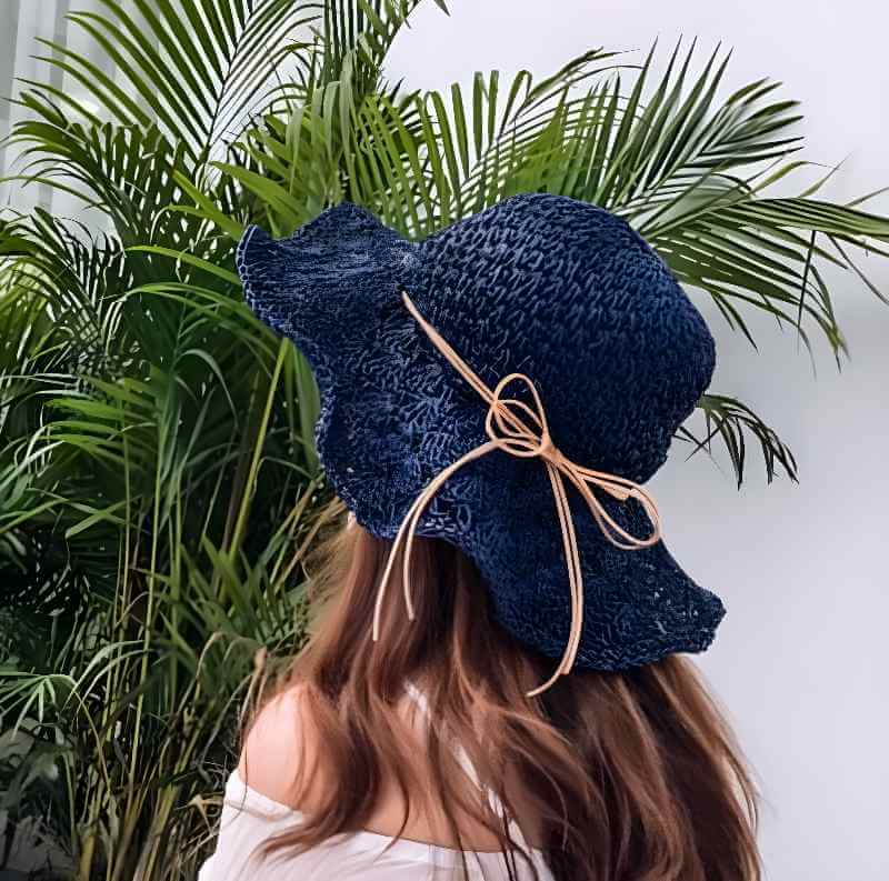 Foldable Raffia Straw Hat – Jolie Vaughan Boutique
