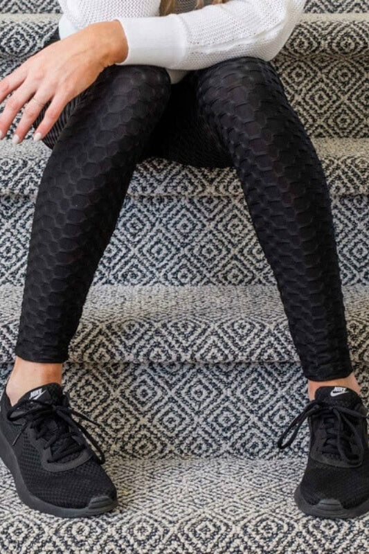 Viral Bum Scrunch Textured Leggings