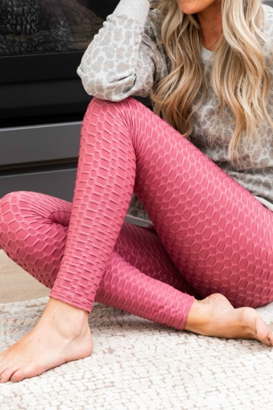 Viral Bum Scrunch Textured Leggings