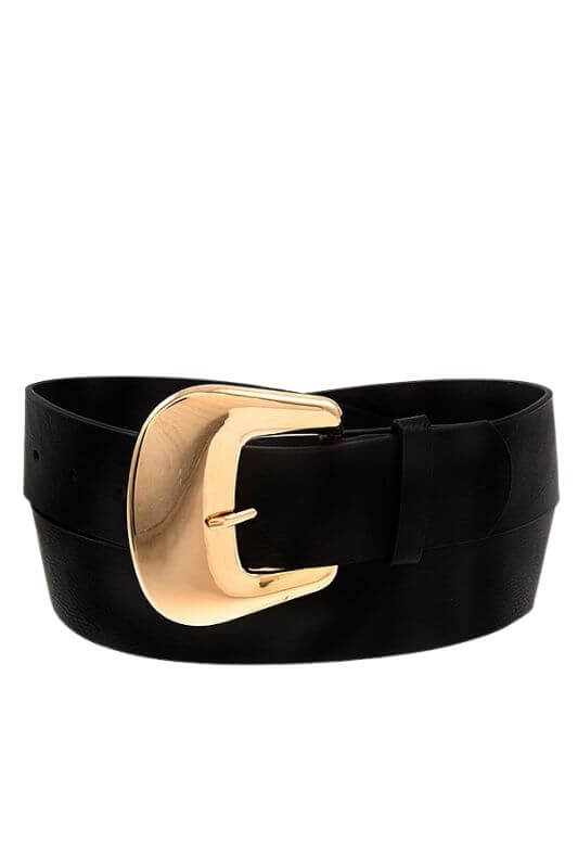 The Large Buckle Belt is the perfect accent for your outfit. The large buckle gives you a dramatic touch! Wear it with jeans, skirts, or dresses. No matter what your day entails, this belt will have you looking great!