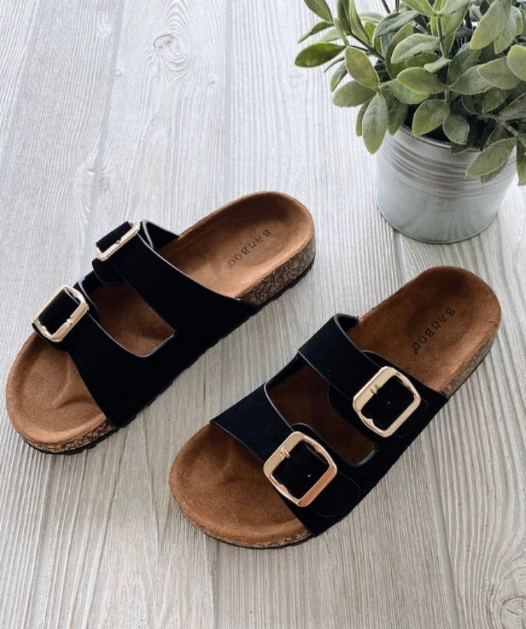 Dual Strap Slip On Sandals (FLY37069) by Fly Flot @ Pavers Shoes - Your  Perfect Style.