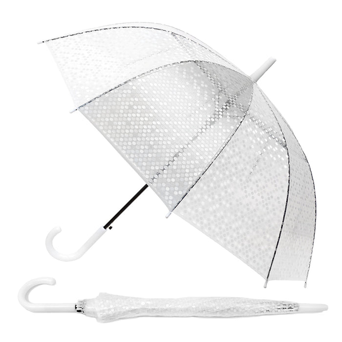 Premium Polka Dot See-Through Umbrella - Jolie Vaughan | Online Clothing Boutique near Baton Rouge, LA