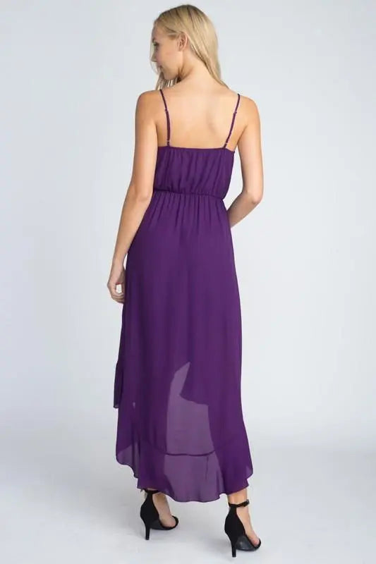 Asymmetrical Hem Dress - Ruffle Hem Dress Jolie Vaughan Boutique Asymmetrical Hem Dress - Ruffle Hem Dress Jolie Vaughan Boutique