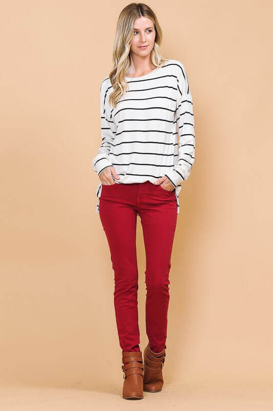 Classic Striped Long Sleeve Top | Women's Versatile Tops – Jolie Vaughan  Boutique