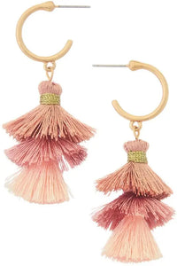 Color Me Pretty Pom Earrings Jolie Vaughan | Online Clothing Boutique near Baton Rouge, LA