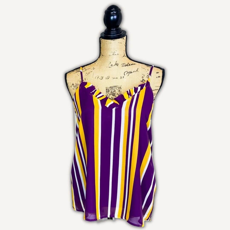 Gameday-LSU Tigers-Jolie Vaughan-Womes Clothing-Purple Top-Gold Top-Jolie Girl Gameday-Shop Impressions Gameday (1)