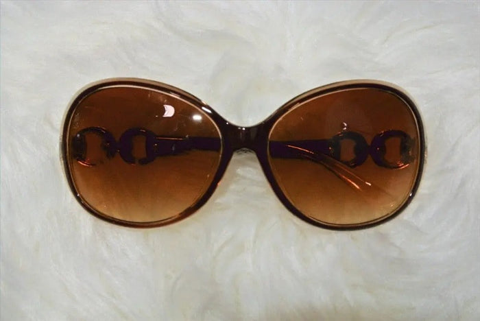 Glamorous Round Chain-Link Sunglasses Jolie Vaughan | Online Clothing Boutique near Baton Rouge, LA