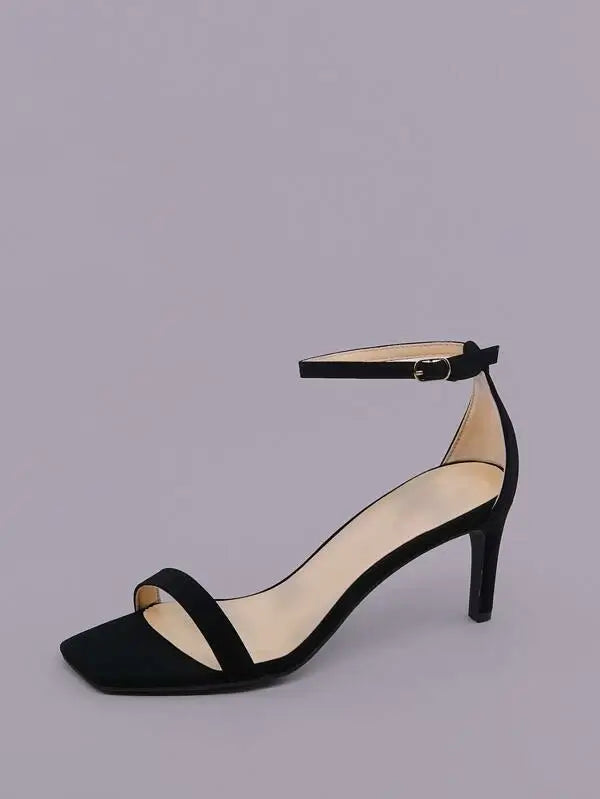 Strappy kitten heel clearance shoes