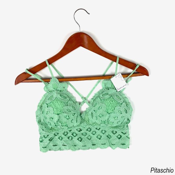 Crochet Lace Longline Bralette - Firefly