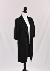 Kala Midi-Length No-Iron Open-Front Lapel Jacket Jolie Vaughan | Online Clothing Boutique near Baton Rouge, LA