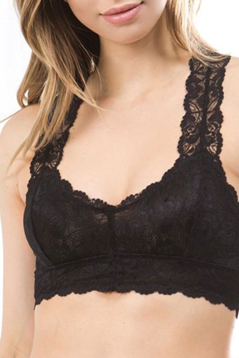 Nautica Intimates Black Bralette Boho, lace size small. Gently worn super  cute - $9 - From Zelda