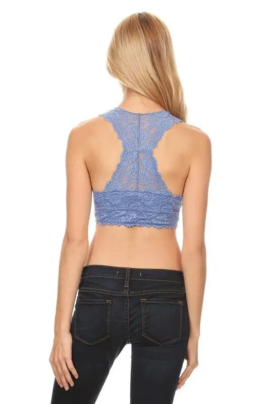 Nautica blue lace bralette Size L - $6 - From Emily
