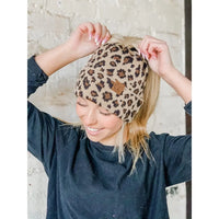 Leopard Print CC Beanie Tail Jolie Vaughan | Online Clothing Boutique near Baton Rouge, LA
