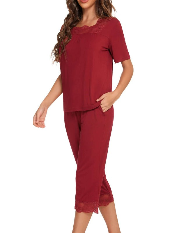Satin Pajama Shirt & Shorts Set Loungewear – Jolie Vaughan Mature Women's  Online Clothing Boutique