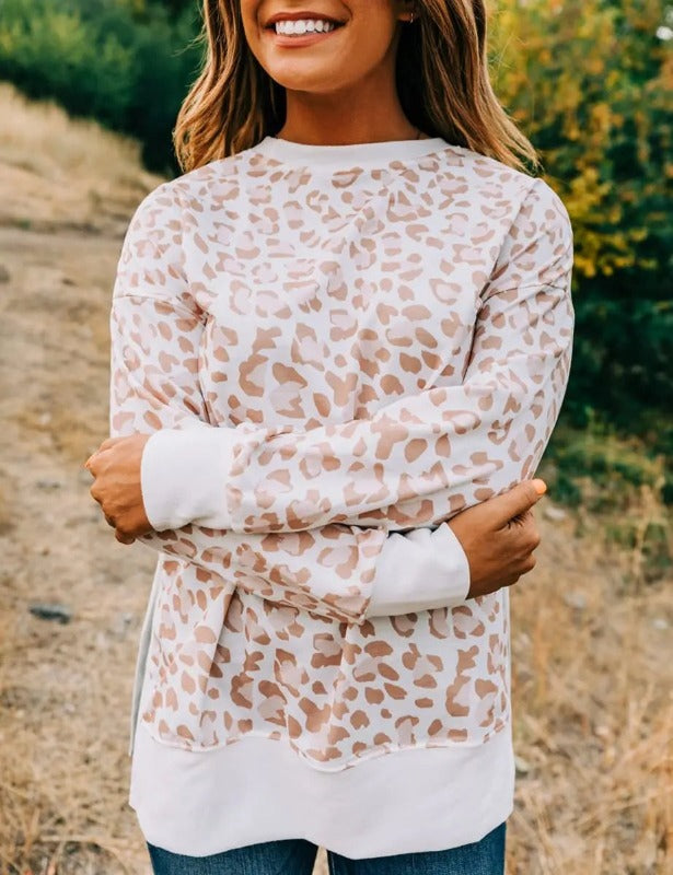Mila Long-Sleeve Knit Top with Side Slit Jolie Vaughan | Online Clothing Boutique near Baton Rouge, LA