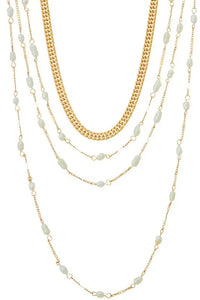 Pearl & Gold Multi-Strand Necklace Jolie Vaughan | Online Clothing Boutique near Baton Rouge, LA