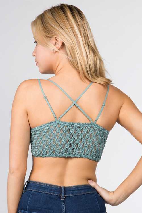 Crochet Lace T-back Bralette -  Canada