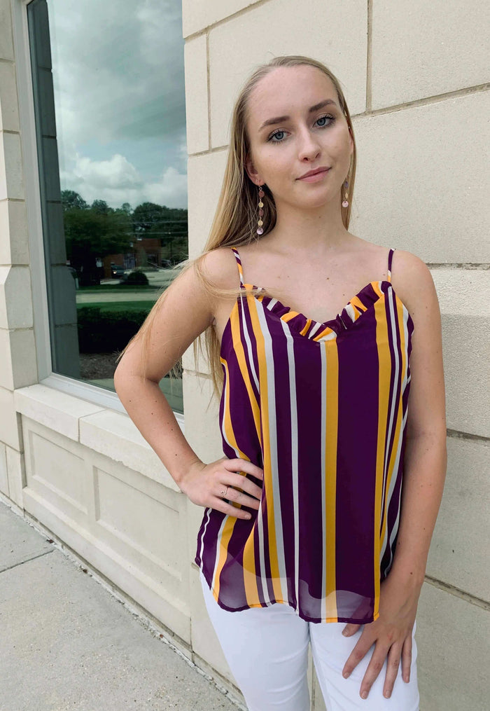 Gameday-LSU Tigers-Jolie Vaughan-Womes Clothing-Purple Top-Gold Top-Jolie Girl Gameday-Shop Impressions Gameday (1)