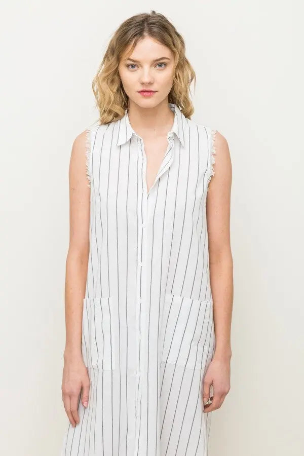 Ready for the Beach Striped Smock Dress Jolie Vaughan | Online Clothing Boutique near Baton Rouge, LA