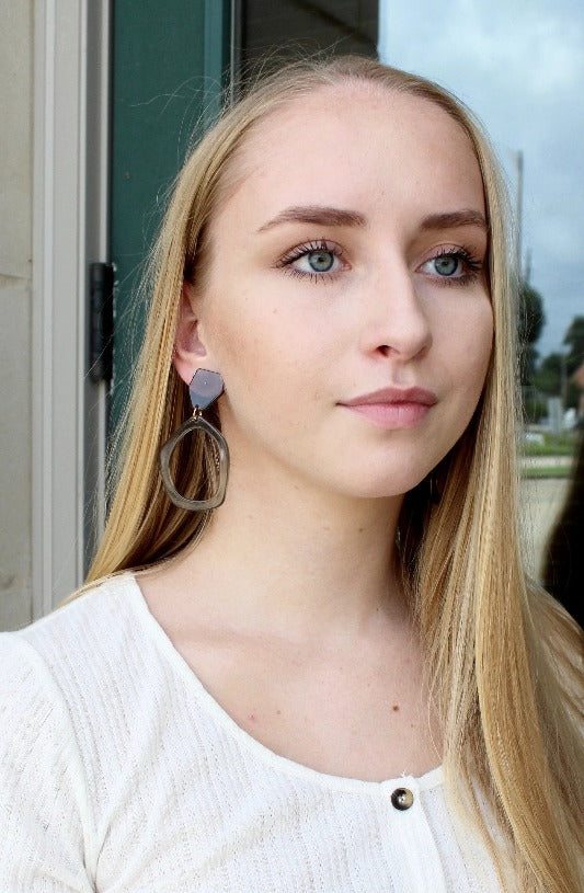Ring Drop Earrings Jolie Vaughan | Online Clothing Boutique near Baton Rouge, LA
