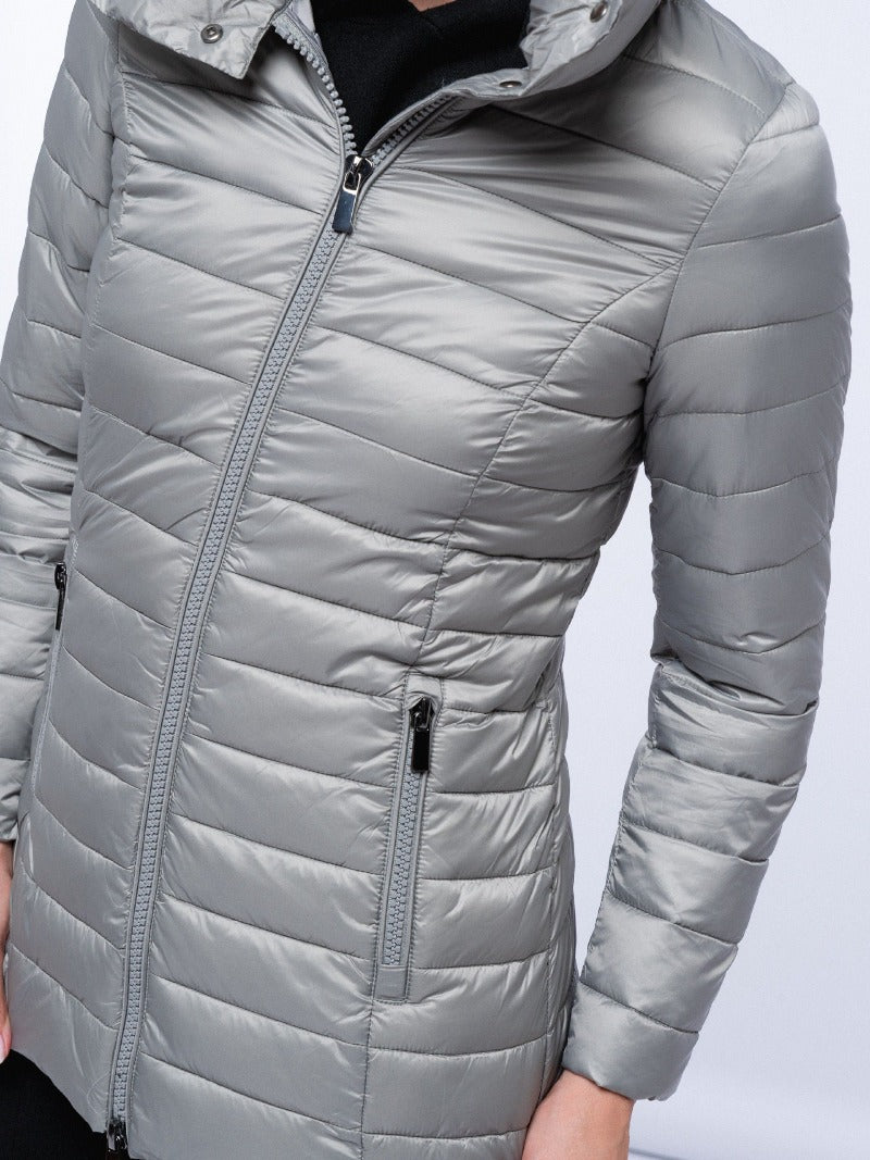 Casaco Cowl Neck Puffer Jacket freeshipping - Mature Women's Clothing Online | Jolie Vaughan Boutique