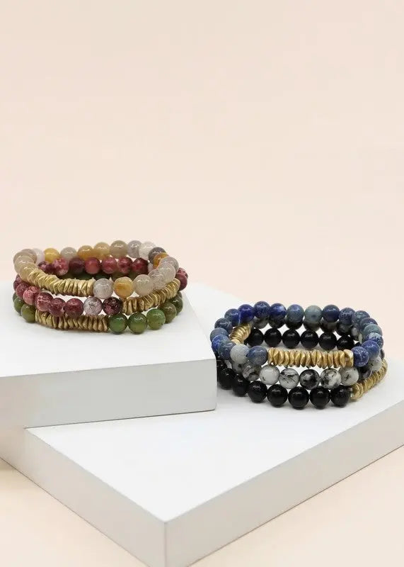 Snazzy Stone Beaded Bracelet Jolie Vaughan | Online Clothing Boutique near Baton Rouge, LA