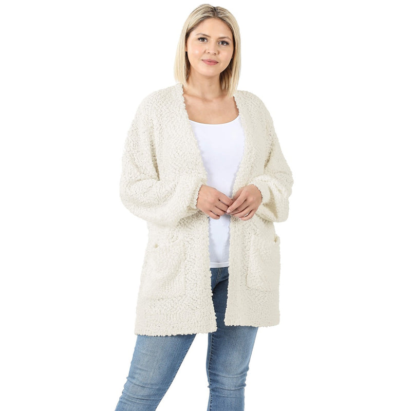 Everyday Open Front Popcorn Cardigan Outerwear – Jolie Vaughan