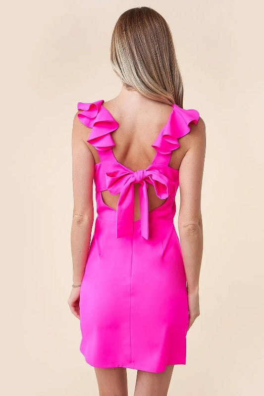Up All Night Open Back Flirty Dress Jolie Vaughan | Online Clothing Boutique near Baton Rouge, LA
