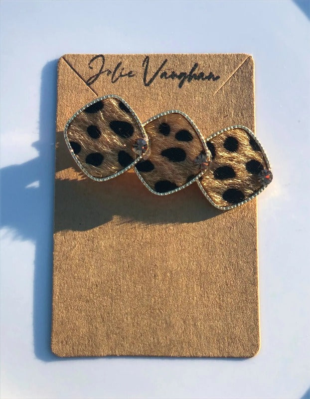 Wild Ideas Rhinestone Edged Hair Clip Jolie Vaughan | Online Clothing Boutique near Baton Rouge, LA