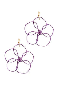 Wire Flower Earrings Jolie Vaughan | Online Clothing Boutique near Baton Rouge, LA