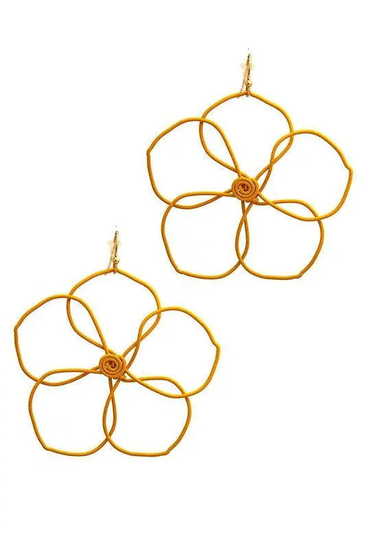 Wire Flower Earrings Jolie Vaughan | Online Clothing Boutique near Baton Rouge, LA