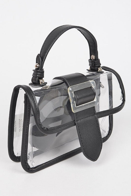 Designer clear plastic handbags hot sale