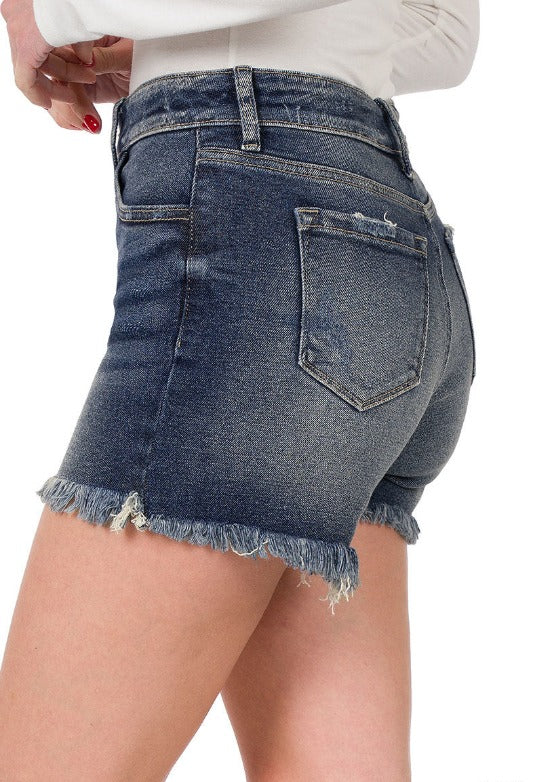 Flat Front Dressy Denim Shorts – Jolie Vaughan Mature Women's Online  Clothing Boutique