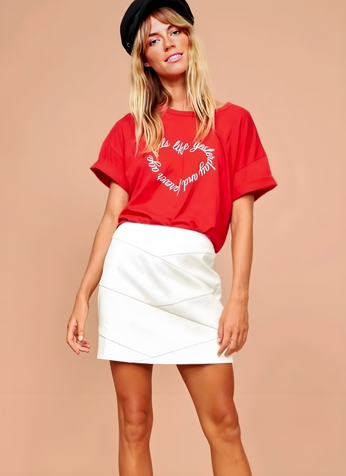 Plus Size Summer Denim Skirt Outfit - Alexa Webb
